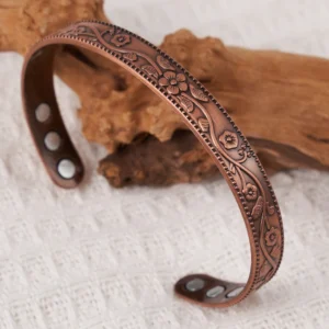 kit bracelete e anel de cobre magnético Solluss