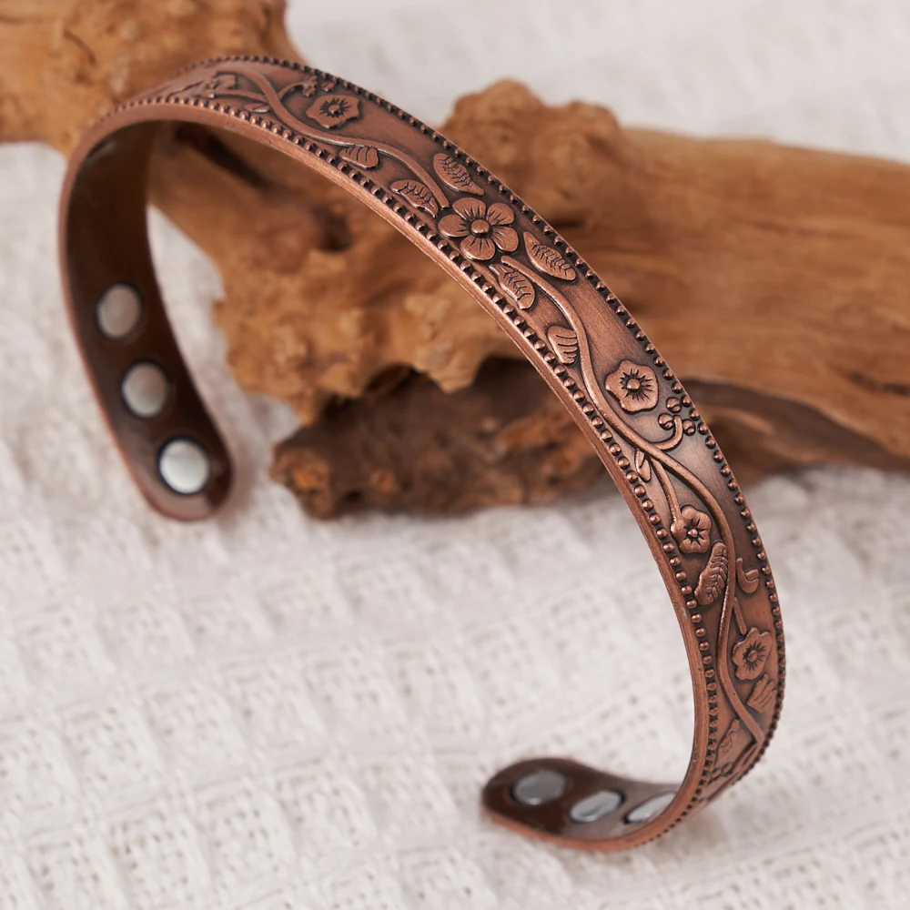 kit bracelete e anel de cobre magnético Solluss